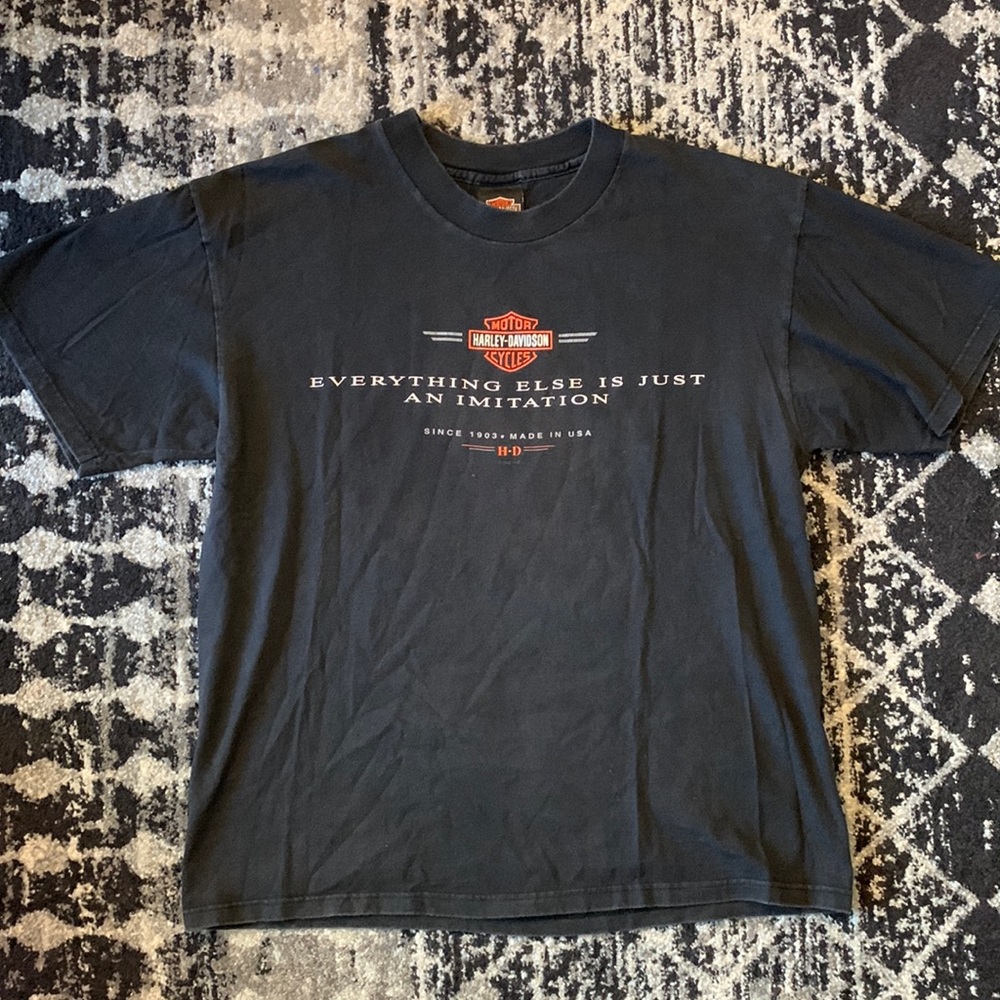 Vintage 1998 Harley-Davidson “Everything else is just an Imitation” t-shirt